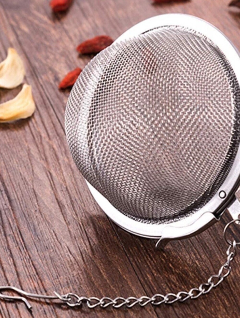 Stainless Steel Mesh Tea Infuser Ball with Chain